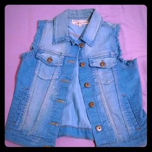 Sleeveless Denim jacket female
